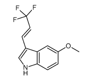 5-methoxy-3-(3,3,3-trifluoroprop-1-enyl)-1H-indole结构式