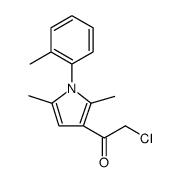 Ethanone, 2-chloro-1-[2,5-dimethyl-1-(2-methylphenyl)-1H-pyrrol-3-yl] Structure