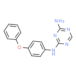 N-(4-Phenoxyphenyl)-1,3,5-triazine-2,4-diamine Structure