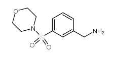 3-(吗啉-4-磺酰基)苄胺结构式