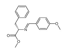 methyl N-p-methoxybenzylidene(phenyl)alaninate Structure