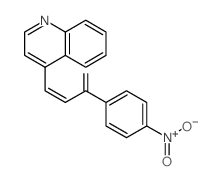 1-(4-nitrophenyl)-3-quinolin-4-yl-prop-2-en-1-one structure