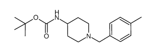 tert-butyl N-[1-(4-methylbenzyl)-4-piperidinyl]carbamate Structure