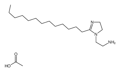 4,5-dihydro-2-tridecyl-1H-imidazole-1-ethylamine monoacetate结构式
