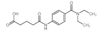 5-{4-[(Diethylamino)carbonyl]anilino}-5-oxopentanoic acid Structure