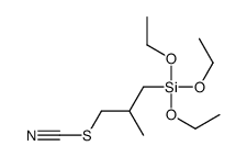 2-methyl-3-(triethoxysilyl)propyl thiocyanate结构式