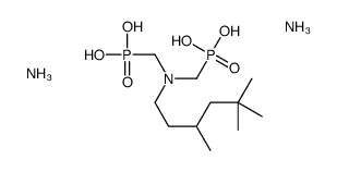 diammonium dihydrogen [[(3,5,5-trimethylhexyl)imino]bis(methylene)]bisphosphonate Structure