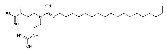 1,1-bis[2-(carbamoylamino)ethyl]-3-octadecylurea Structure