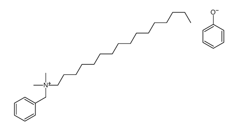 benzyl(hexadecyl)dimethylammonium phenoxide结构式