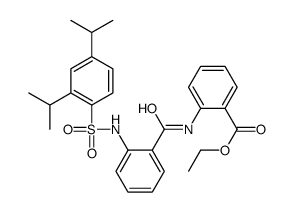 ethyl N-[[2-(2,4-diisopropylbenzenesulphonylamino)]benzoyl]anthranilate Structure