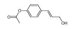 acetic acid (E)-4-(3-hydroxypropenyl)phenyl ester Structure
