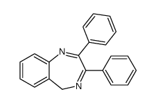 2,3-diphenyl-5H-1,4-benzodiazepine Structure