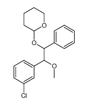 2-(2-(3-chlorophenyl)-2-methoxy-1-phenylethoxy)tetrahydro-2H-pyran Structure