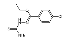 ethyl N-carbamothioyl-4-chlorobenzohydrazonate结构式