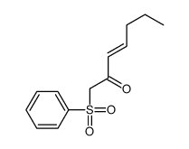 1-(benzenesulfonyl)hept-3-en-2-one Structure