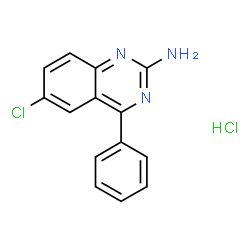 6-CHLORO-4-PHENYLQUINAZOLIN-2-AMINE HYDROCHLORIDE Structure