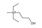 diethyl-(3-hydroxypropyl)-methylazanium结构式
