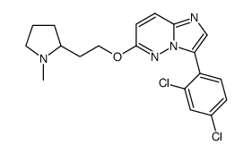 3-(2,4-dichloro-phenyl)-6-[2-(1-methyl-pyrrolidin-2-yl)-ethoxy]-imidazo-[1,2-b]pyridazine Structure