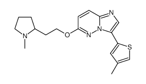 6-[2-(1-methyl-pyrrolidin-2-yl)-ethoxy]-3-(4-methyl-thiophen-2-yl)-imidazo[1,2-b]pyridazine Structure