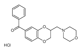 [3-(morpholin-4-ium-4-ylmethyl)-2,3-dihydro-1,4-benzodioxin-6-yl]-phenylmethanone,chloride结构式