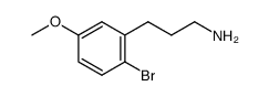 3-(2-bromo-5-methoxyphenyl)propan-1-amine Structure