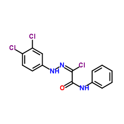 2-Chloro-2-[2-(3,4-dichlorophenyl)hydrazono]-N-phenylacetamide结构式