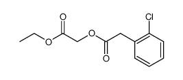 (2-Chloro-phenyl)-acetic acid ethoxycarbonylmethyl ester结构式