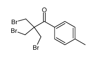 3-bromo-2,2-bis-bromomethyl-1-p-tolyl-propan-1-one结构式