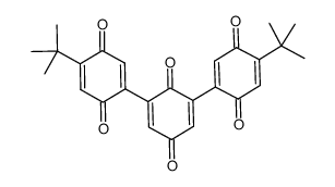 5,5''-di-tert-butyl-2,2':6',2''-tris-p-benzoquinone结构式