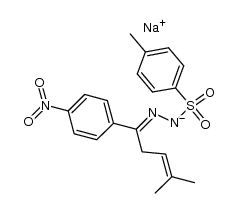 sodium salt of 1-(p-nitrophenyl)-4-methyl-3-penten-1-one N-tosylhydrazone Structure