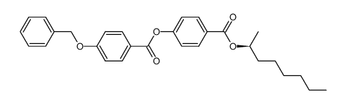 (S)-1-methylheptyl 4-(4-benzyloxyphenylcarbonyloxy)benzoate结构式