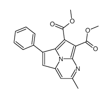 2-methyl-5-phenyl-pyrimido[6,1,2-cd]indolizine-6,7-dicarboxylic acid dimethyl ester结构式