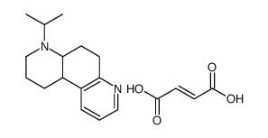 (4aR,10bS)-4-propan-2-yl-2,3,4a,5,6,10b-hexahydro-1H-4,7-phenanthroline,(E)-but-2-enedioic acid结构式