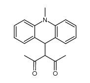 3-(10-methyl-9,10-dihydro-acridin-9-yl)-pentane-2,4-dione Structure