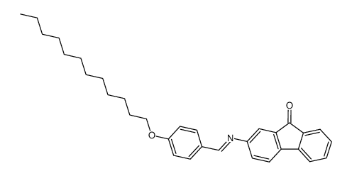 2-(4-dodecyloxy-benzylidenamino)-fluoren-9-one结构式