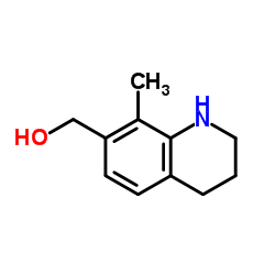 (8-Methyl-1,2,3,4-tetrahydro-7-quinolinyl)methanol Structure