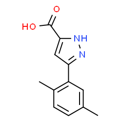 3-(2,5-Dimethylphenyl)-1H-pyrazole-5-carboxylic acid Structure
