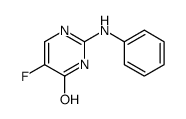 5-氟-2-(苯基氨基)嘧啶-4(3H)-酮结构式