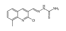 2-((2-chloro-8-methylquinolin-3-yl)methylene)hydrazinecarbothioamide Structure