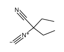 1-ethyl-1-isocyanopropyl cyanide Structure