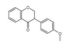 3-(4-methoxyphenyl)chroman-4-one结构式