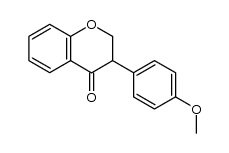 3-(4-methoxyphenyl)chroman-4-one Structure