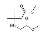 methyl 3-[(2-methoxy-2-oxoethyl)amino]-3-methylbutanoate结构式