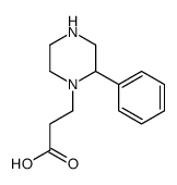3-(2-phenylpiperazin-1-yl)propanoic acid Structure