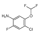 4-chloro-5-(difluoromethoxy)-2-fluoroaniline Structure