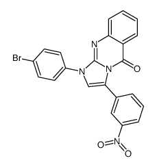 1-(4-bromophenyl)-3-(3-nitrophenyl)imidazo[2,1-b]quinazolin-5-one结构式