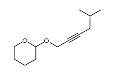 2-((5-methylhex-2-yn-1-yl)oxy)tetrahydro-2H-pyran结构式