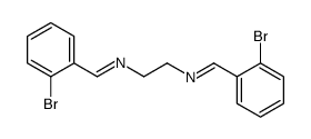 1-(2-bromophenyl)-N-[2-[(2-bromophenyl)methylideneamino]ethyl]methanimine Structure