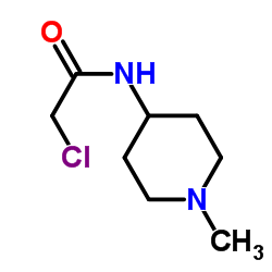 2-Chloro-N-(1-methyl-4-piperidinyl)acetamide结构式