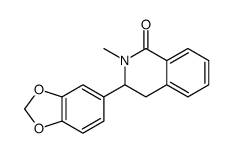 3-(1,3-benzodioxol-5-yl)-2-methyl-3,4-dihydroisoquinolin-1-one结构式